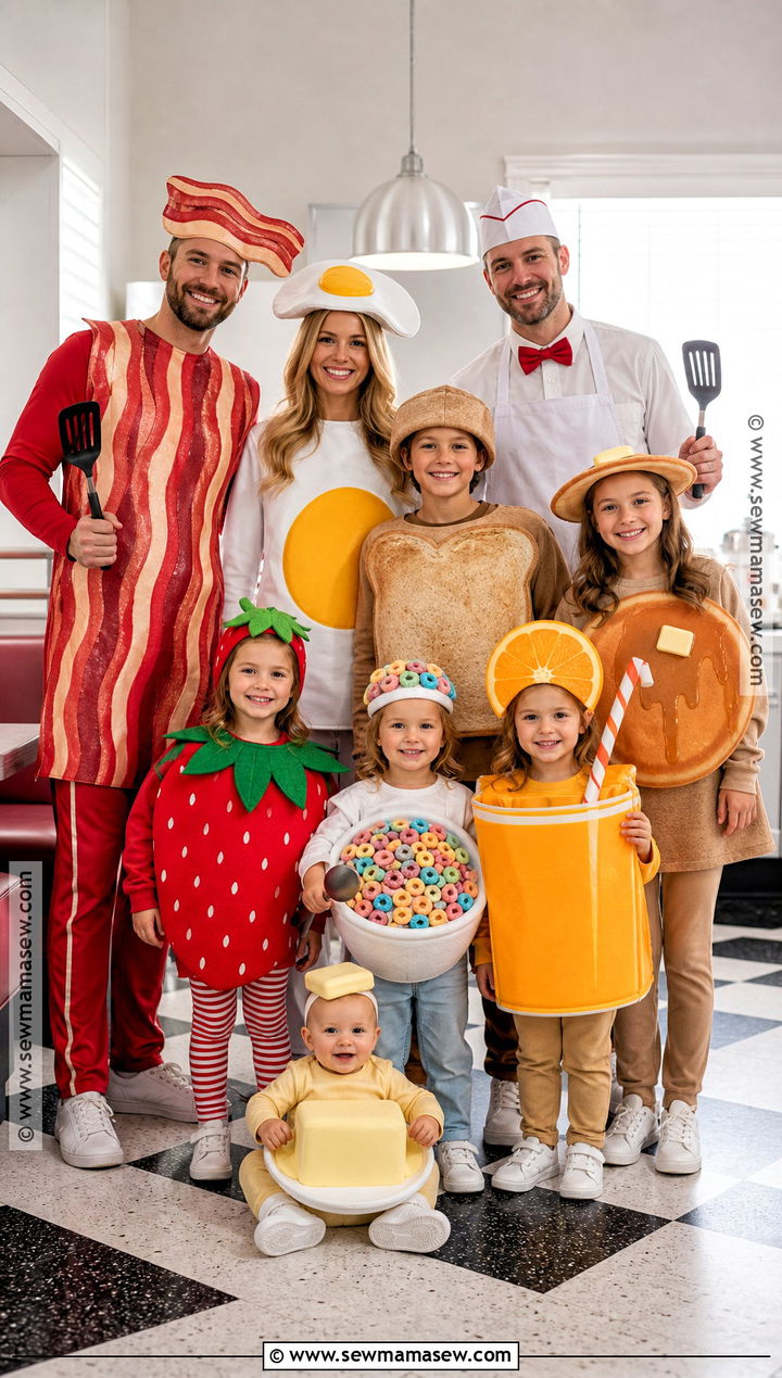 Breakfast Food Family Costume - 45 family costumes