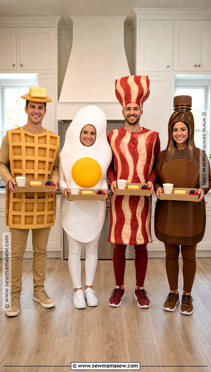 Breakfast Food Group Costume - 35 Group Halloween Costumes For 4