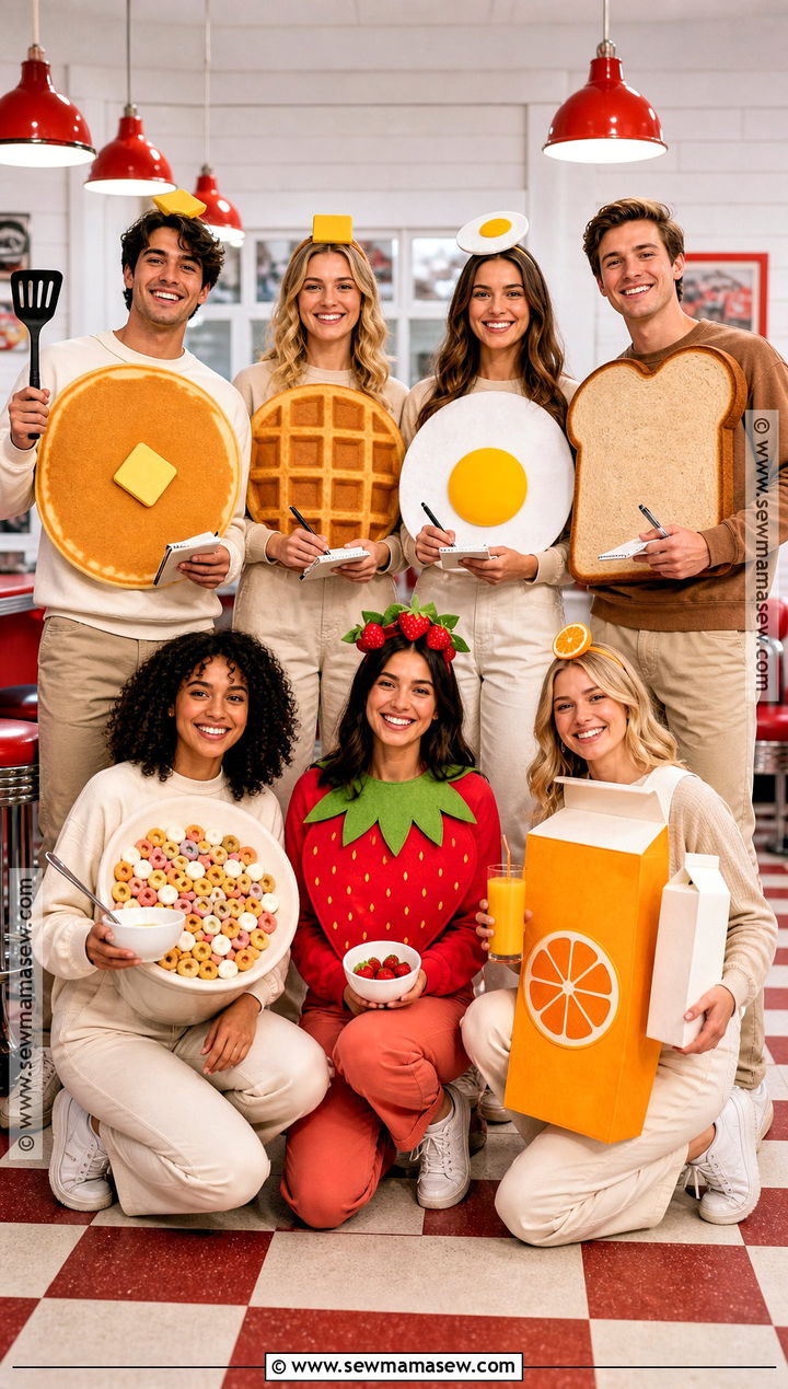 Breakfast Food Group Costume - 40 cute group halloween costumes