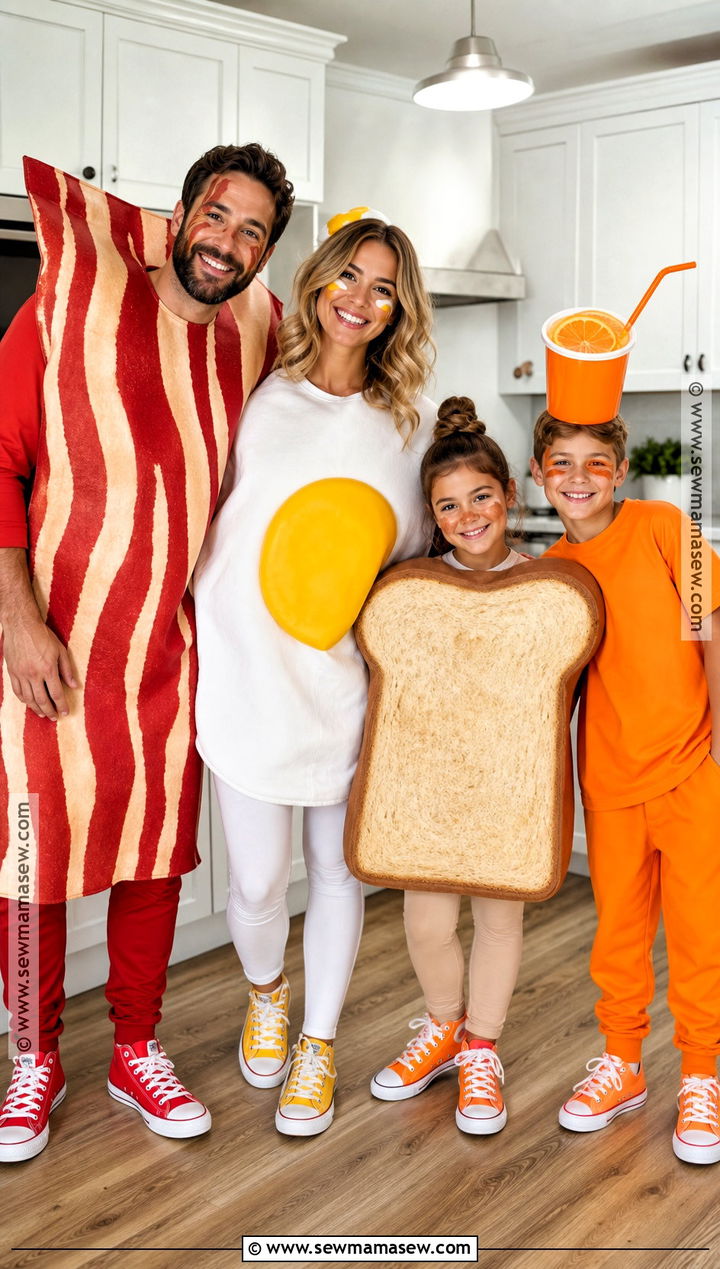 Breakfast Foods Group Costume - 35 costumes for 4