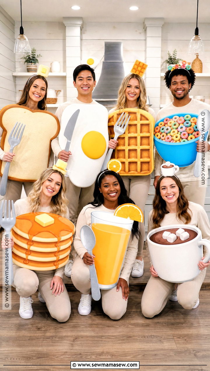 Breakfast Foods Team Costume - 35 team costume ideas