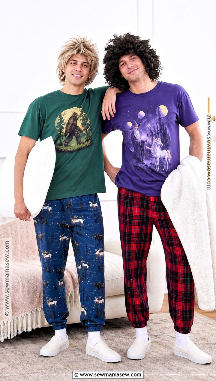 Brennan And Dale Bedroom Pajama Costume - 35 Step Brothers Costume Ideas