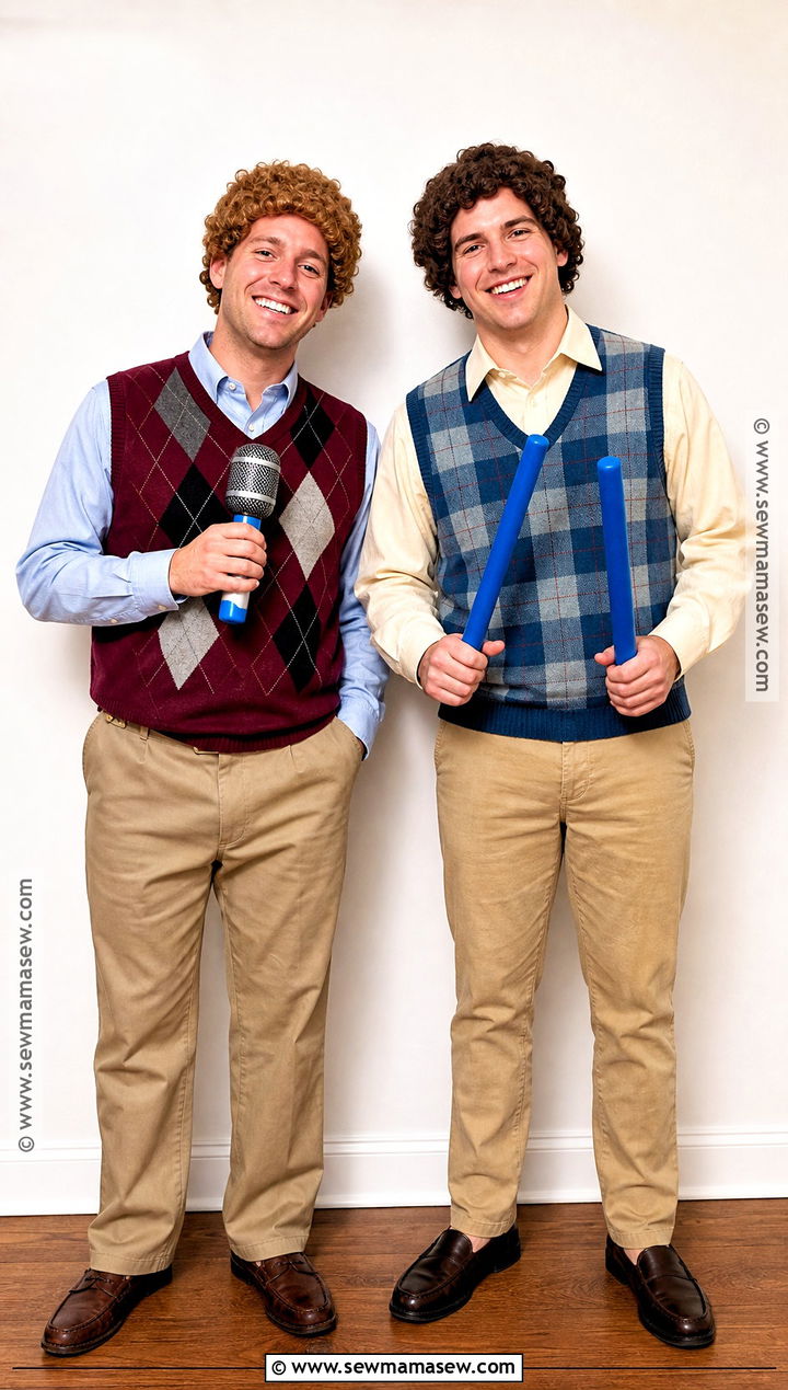 Brennan And Dale Sweater Vest Costume - 35 Step Brothers Costume Ideas
