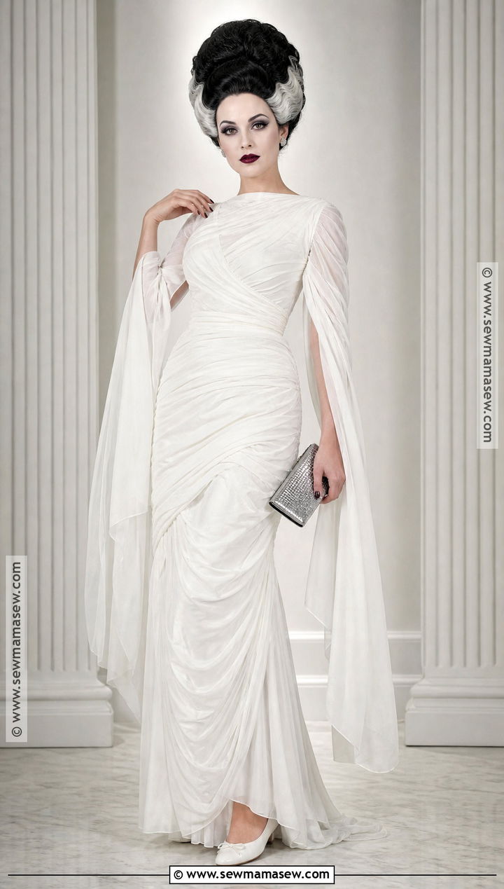 Bride Of Frankenstein White Dress Costume - 30 Iconic Female Movie Characters Costumes