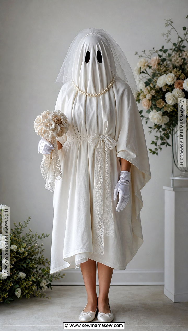 Bride Sheet Ghost Costume - 30 Sheet Ghost Costume Ideas