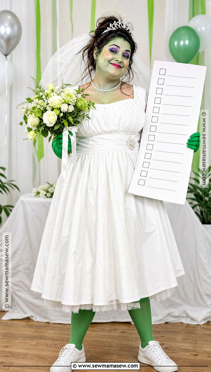 Bridezilla Costume With Green Details - 35 bride costume ideas