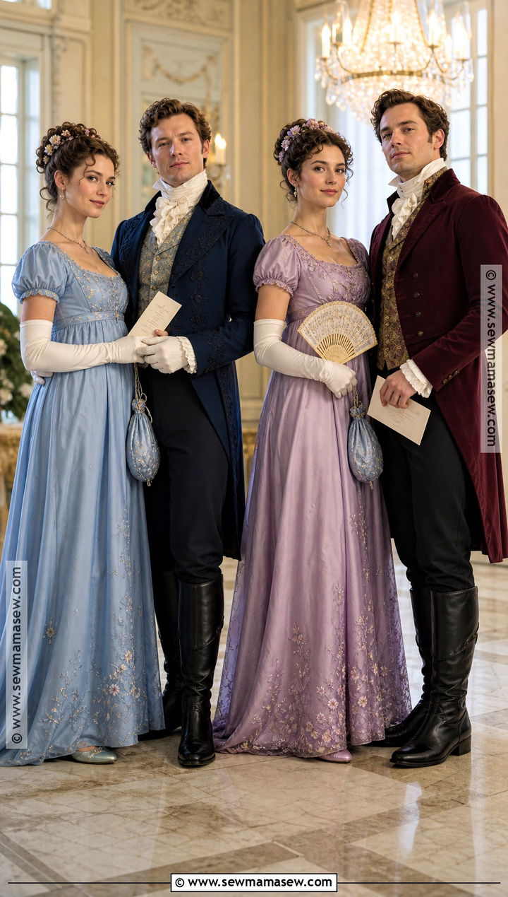 Bridgerton Group Costume - 35 costumes for 4