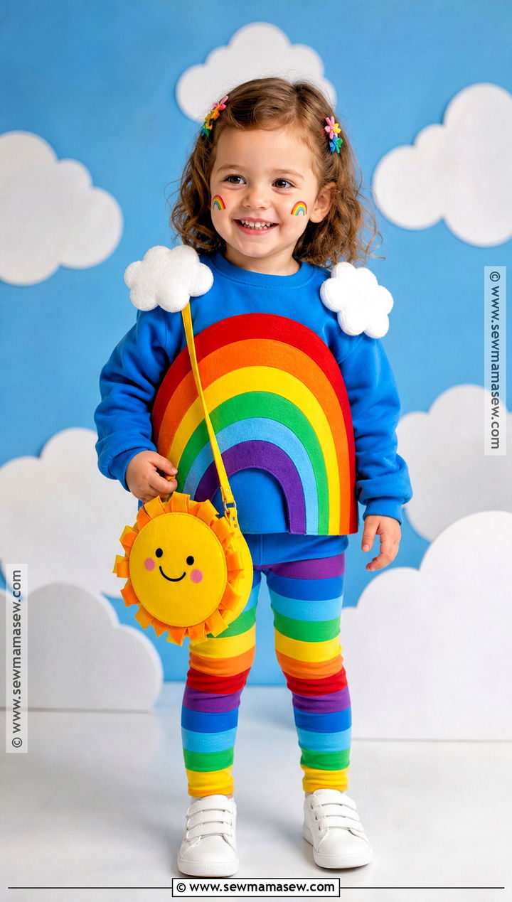 Bright Rainbow Toddler Costume - 45 toddler halloween costumes
