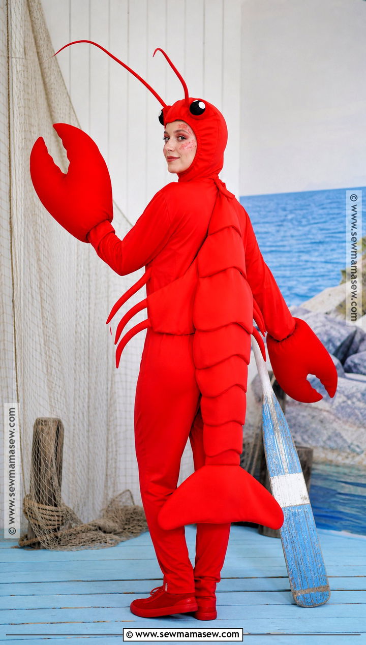 Bright Red Lobster Costume - 40 animal costume ideas