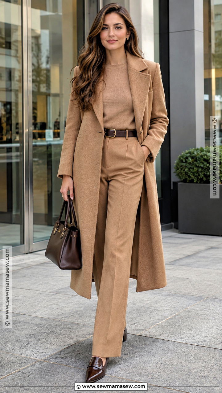 British Fall Wool Coat And Tailored Pants Outfit - 15 british fall style ideas