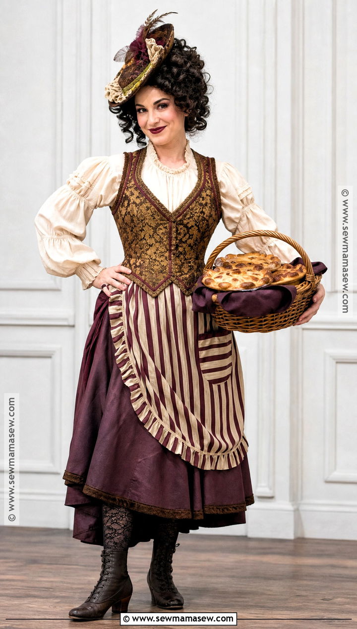 Broadway Mrs Lovett Costume With Brocade Bodice - 30 mrs lovett costume ideas