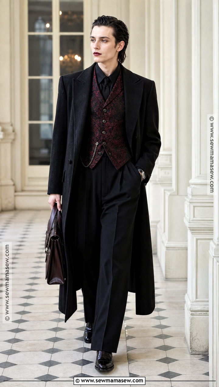 Brocade Vest Vampire Outfit - 40 modern vampire outfit ideas