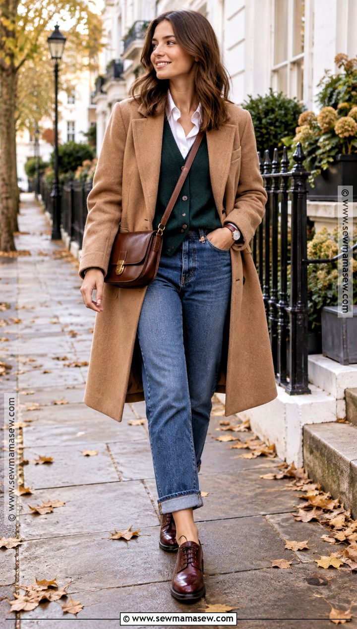 Brogue Shoes With Cuffed Jeans - 25 autumn shoes for women