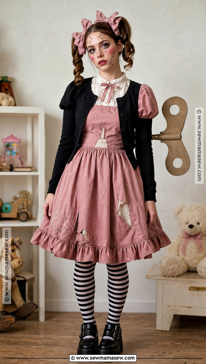 Broken Doll Costume - 35 Alternative Halloween Costumes