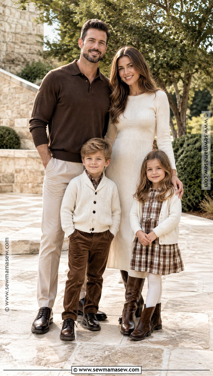 Brown And Ivory September Family Picture Outfits - 15 family pictures september outfits