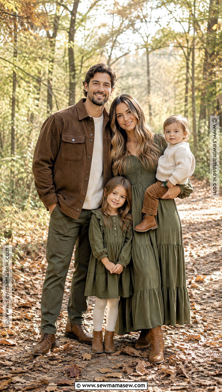 Brown And Olive Fall Family Picture Outfits - 15 fall family pictures outfits brown