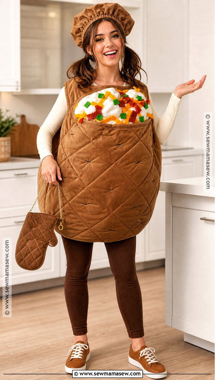 Brown Baked Potato Costume With Toppings - 35 brown halloween costumes
