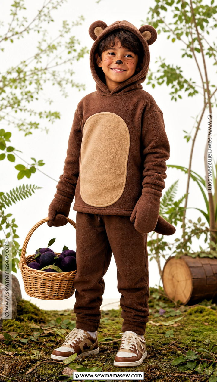 Brown Bar Ba Loot Costume With Fruit Basket - 30 dr seuss characters dress up ideas