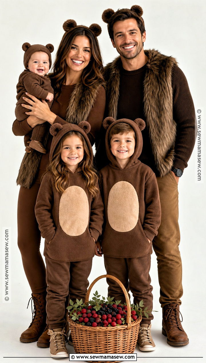 Brown Bear Family Costume - 30 Brown Bear Costume Ideas