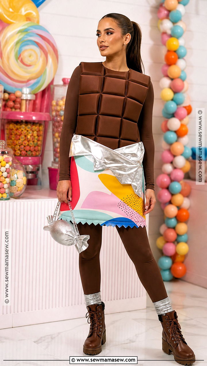 Brown Chocolate Bar Costume With Wrapper - 35 brown halloween costumes