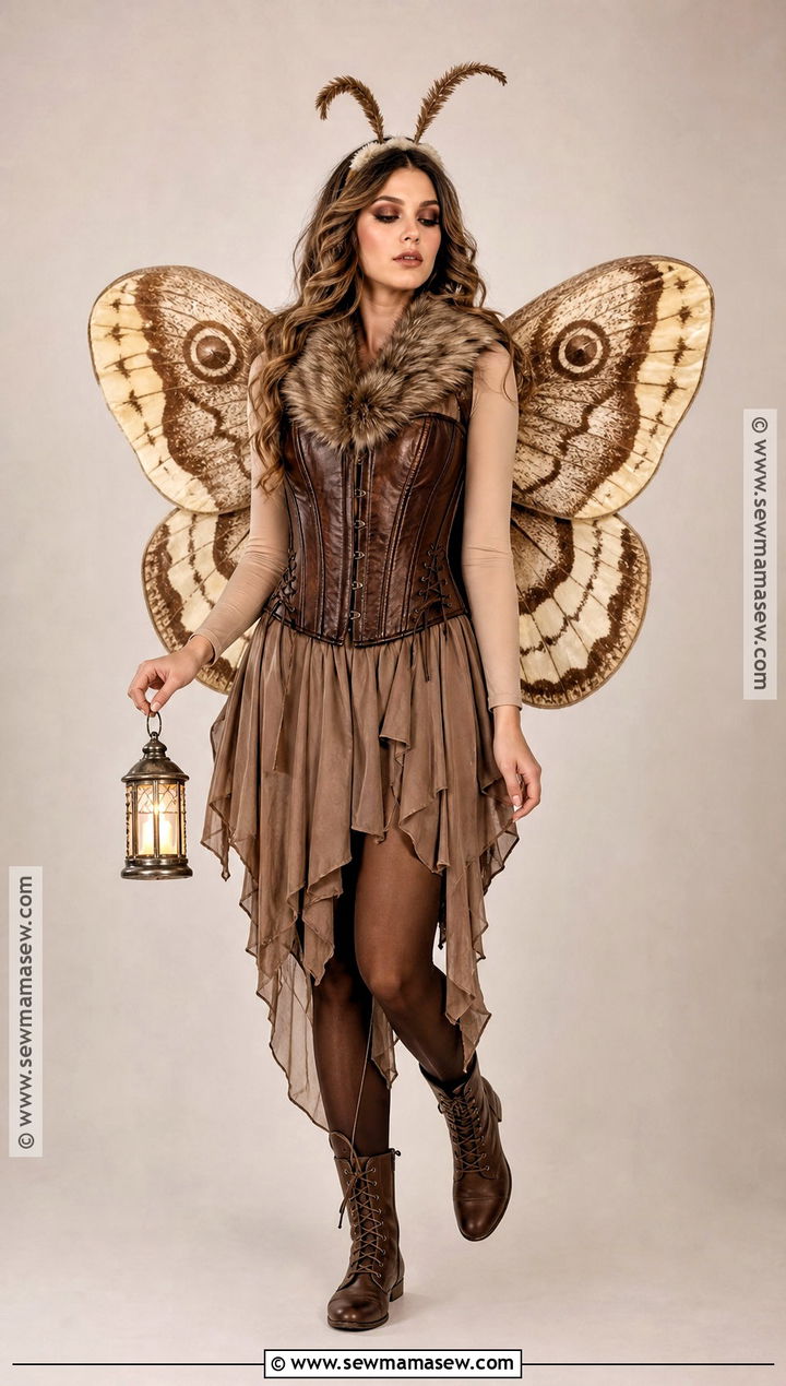 Brown Corset Moth Costume - 30 Brown Corset Halloween Costume Ideas