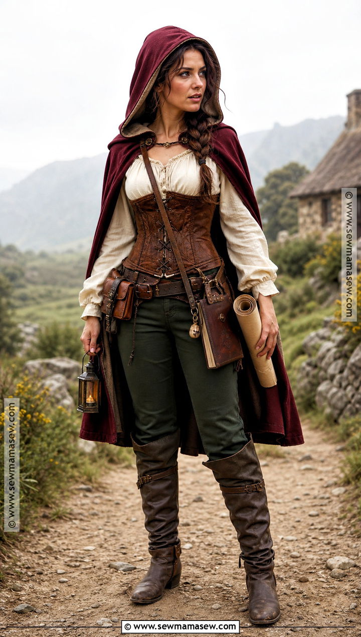 Brown Corset Storybook Adventurer Costume - 30 Brown Corset Halloween Costume Ideas