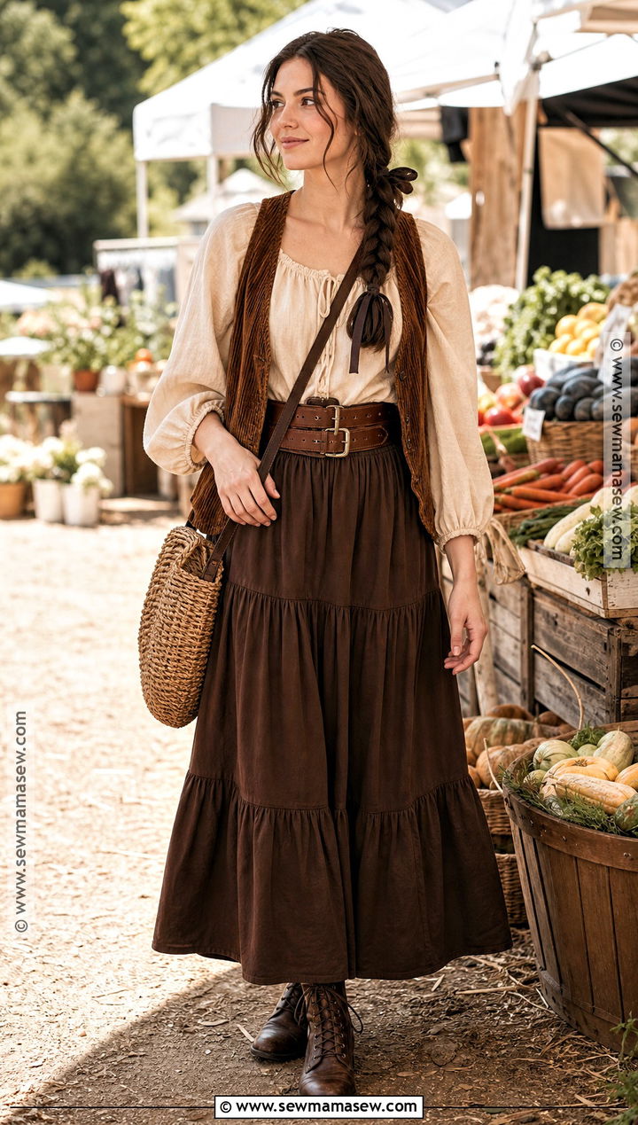 Brown Cottage Witch Outfit - 50 witch outfit ideas
