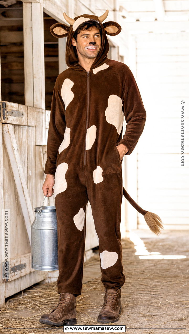 Brown Dairy Cow Costume - 30 farm animal costumes
