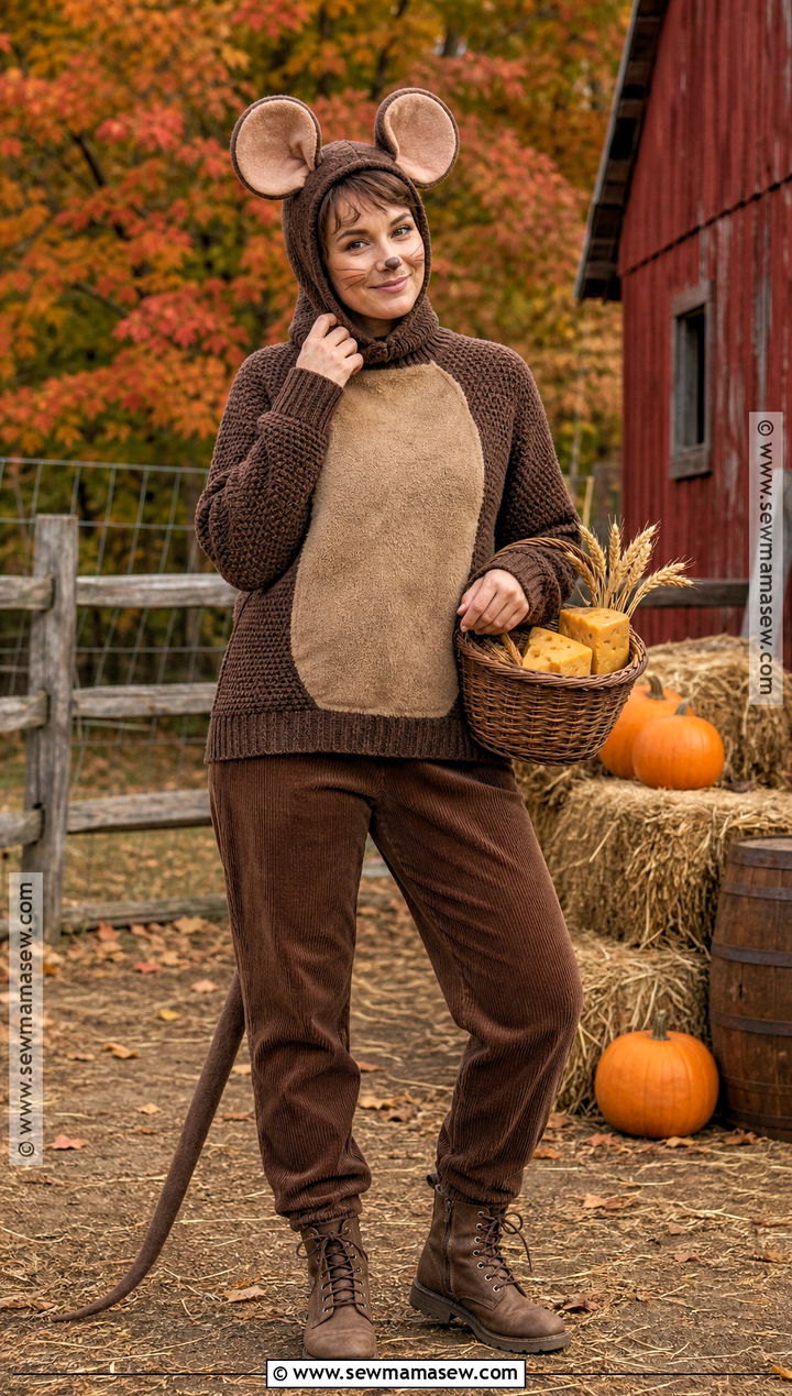 Brown Field Mouse Costume - 35 mouse halloween costumes