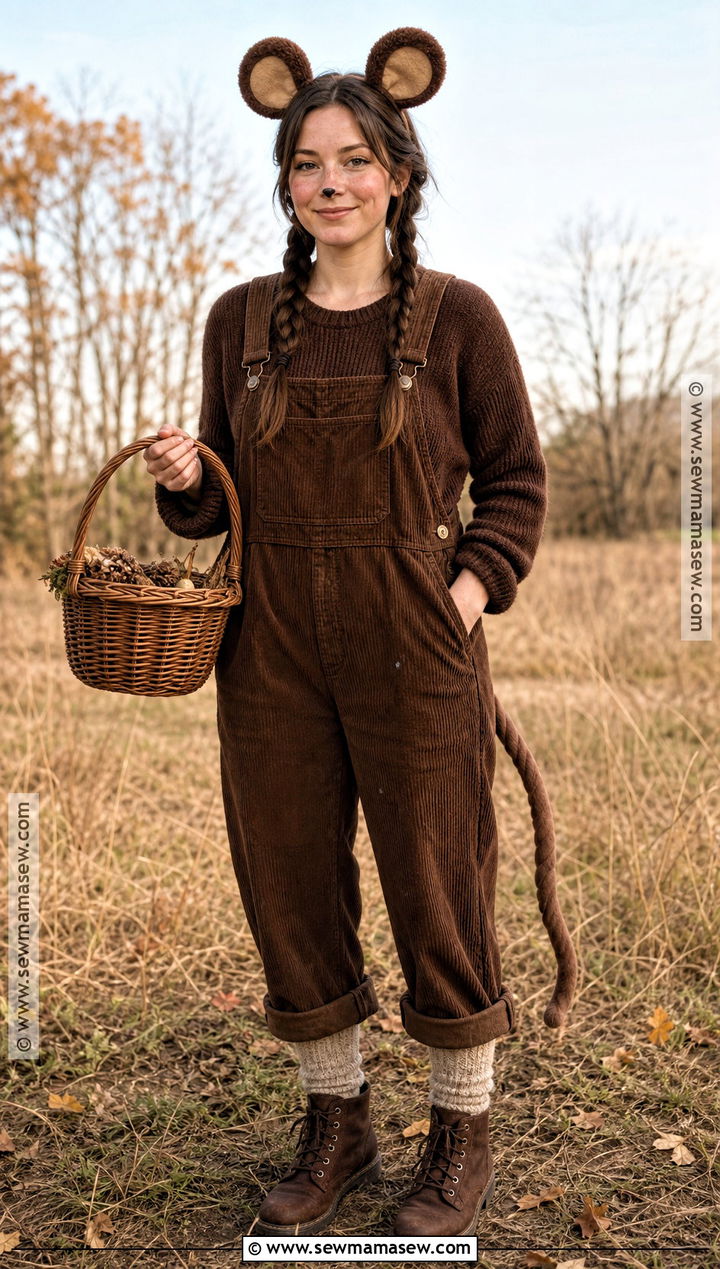 Brown Field Mouse Costume - 30 mouse costume ideas for women
