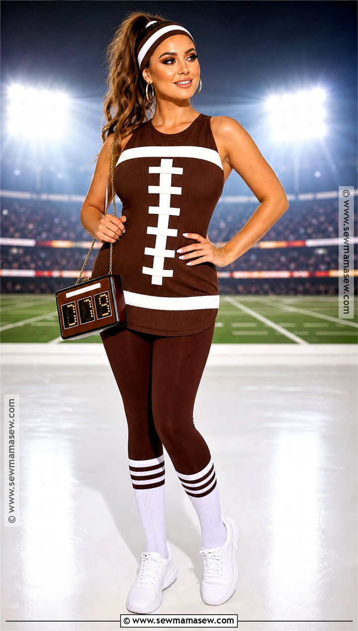 Brown Football Costume With Laces - 35 brown halloween costumes