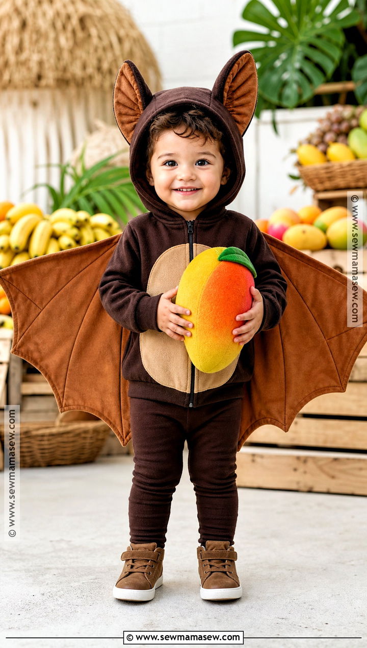 Brown Fruit Bat Toddler Costume - 30 toddler bat costume ideas