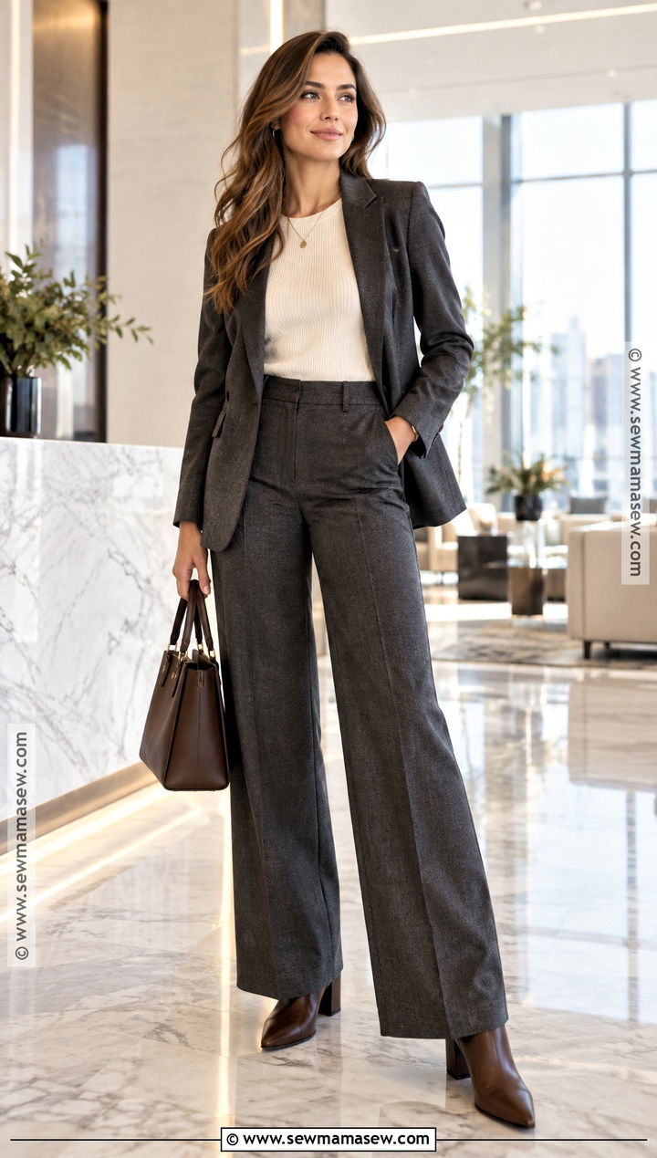 Brown Heeled Boots With Wide Leg Trousers - 25 brown fall boots