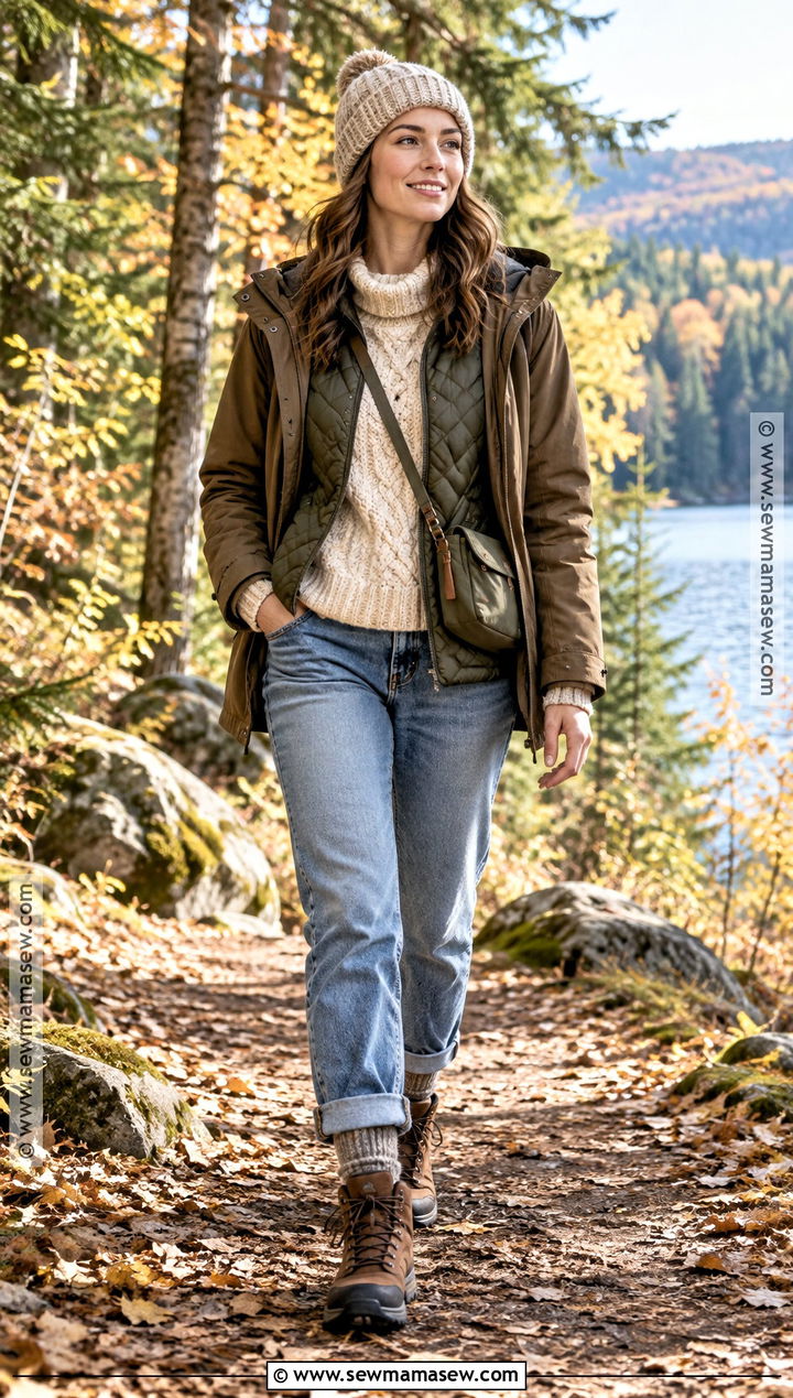 Brown Hiking Boots With Relaxed Jeans - 25 brown fall boots