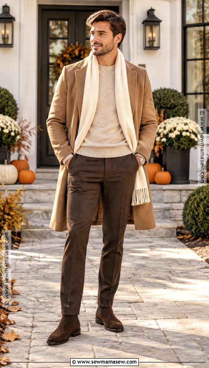 Brown Monochrome Thanksgiving Outfit - 25 thanksgiving outfit ideas for men