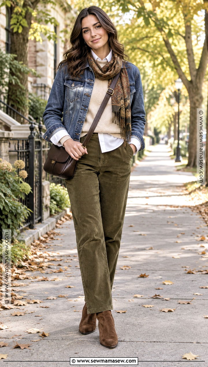 Brown Suede Boots With Corduroy Pants - 20 Brown Suede Boots Outfit Fall