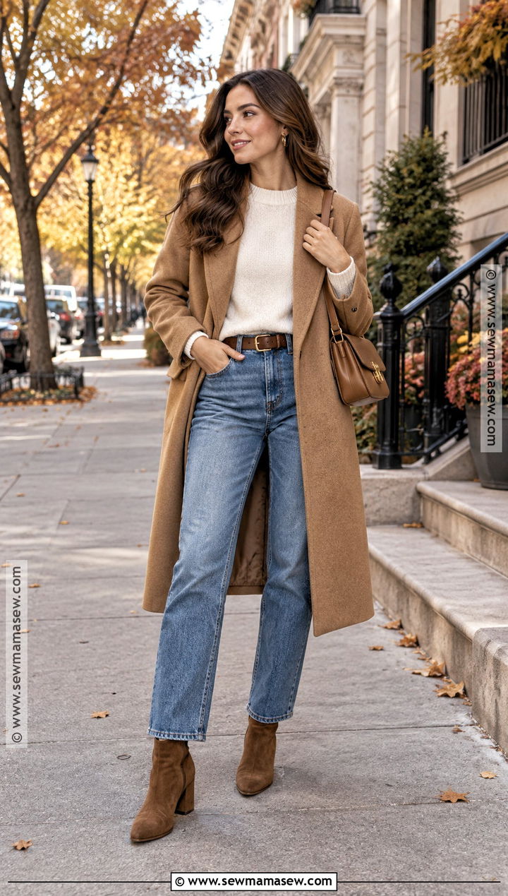 Brown Suede Boots With Straight Leg Jeans - 20 Brown Suede Boots Outfit Fall