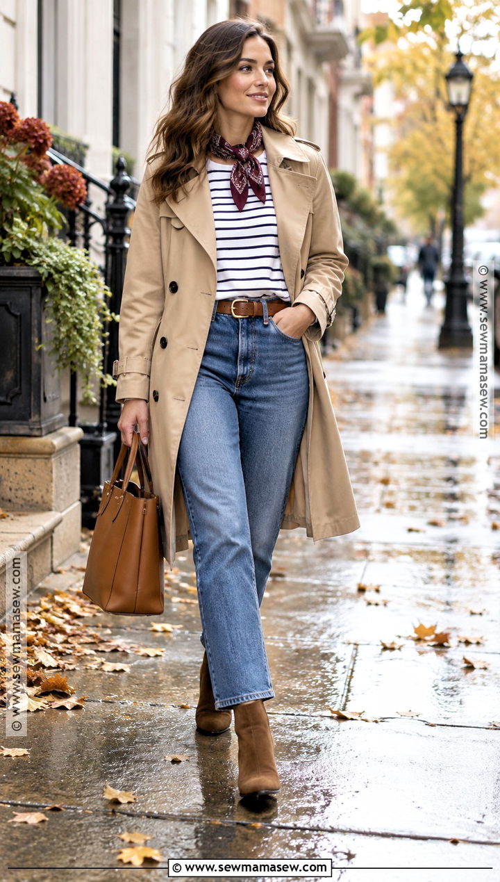 Brown Suede Boots With Trench Coat - 20 Brown Suede Boots Outfit Fall