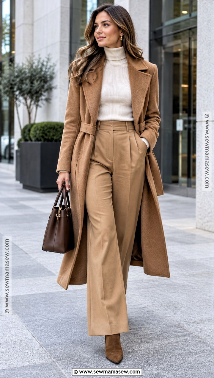 Brown Suede Boots With Wide Leg Trousers - 20 Brown Suede Boots Outfit Fall