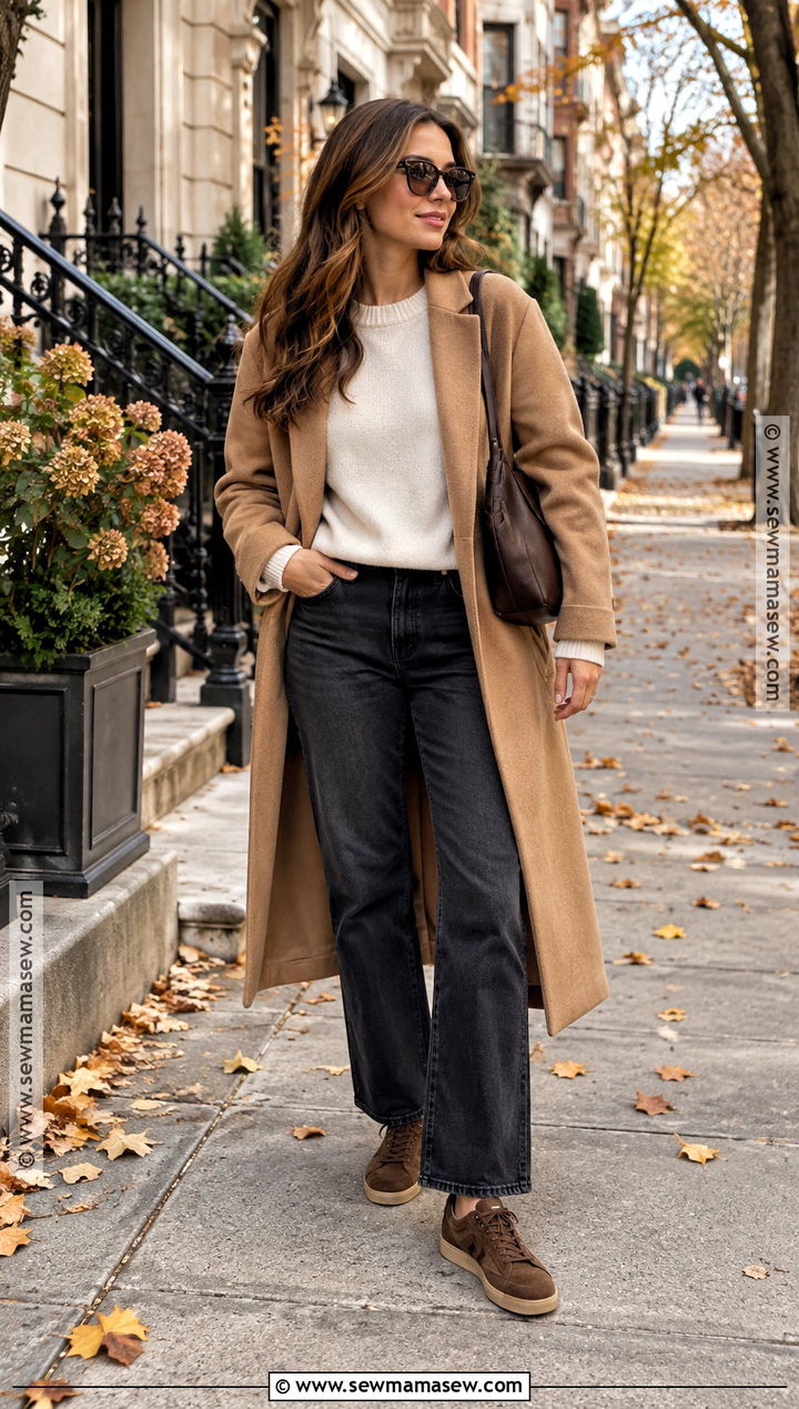 Brown Suede Sneakers With Straight Leg Jeans - 15 best fall sneakers
