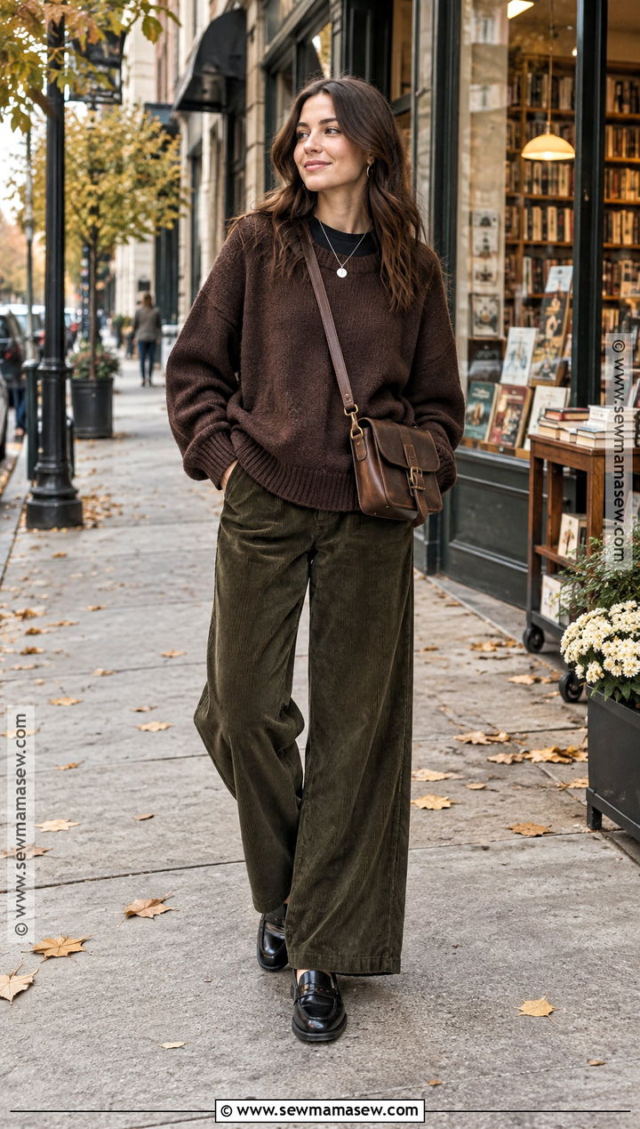 Brown Sweater And Corduroy Pants Outfit - 20 the neighbourhood sweater weather ideas