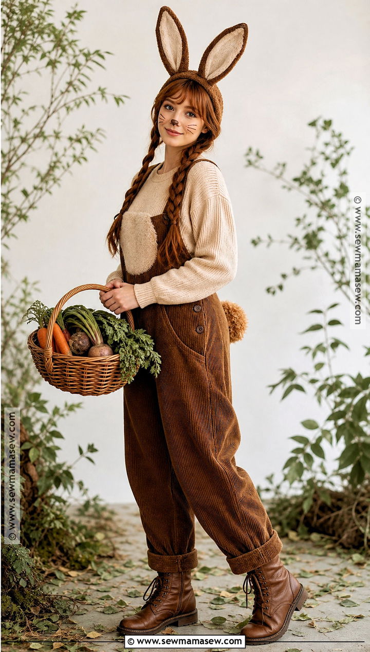 Brown Woodland Bunny Costume - 50 bunny costume ideas