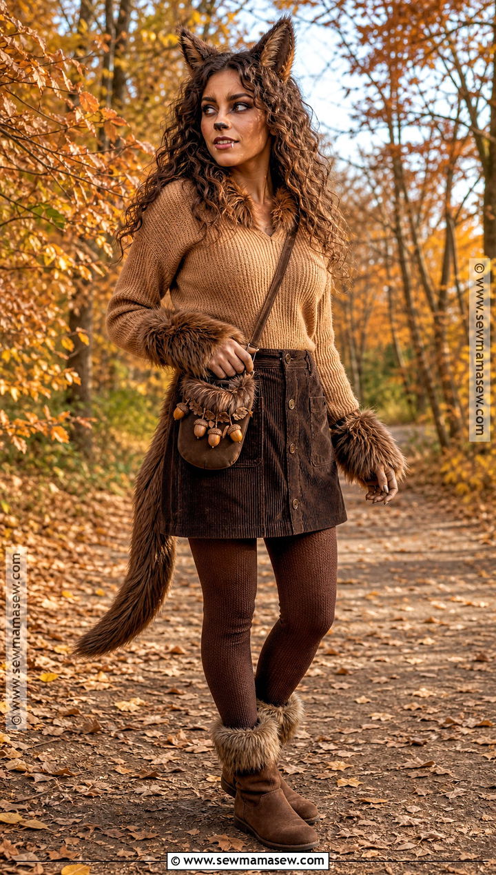 Brown Woodland Werewolf Costume - 30 werewolf costume ideas for females