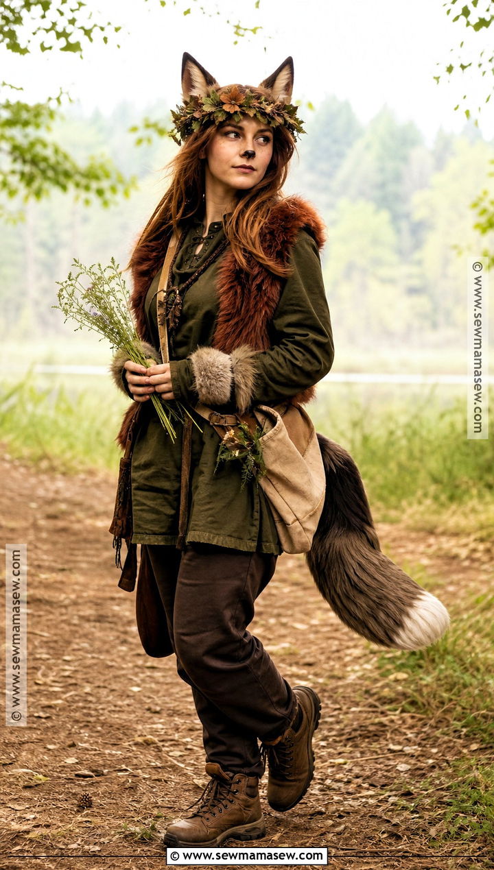 Brown Woodland Wolf Cosplay - 30 wolf cosplay ideas