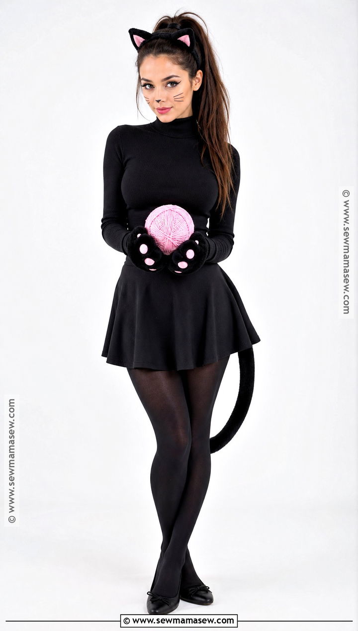 Brunette Black Cat Costume - 40 brunette halloween costumes