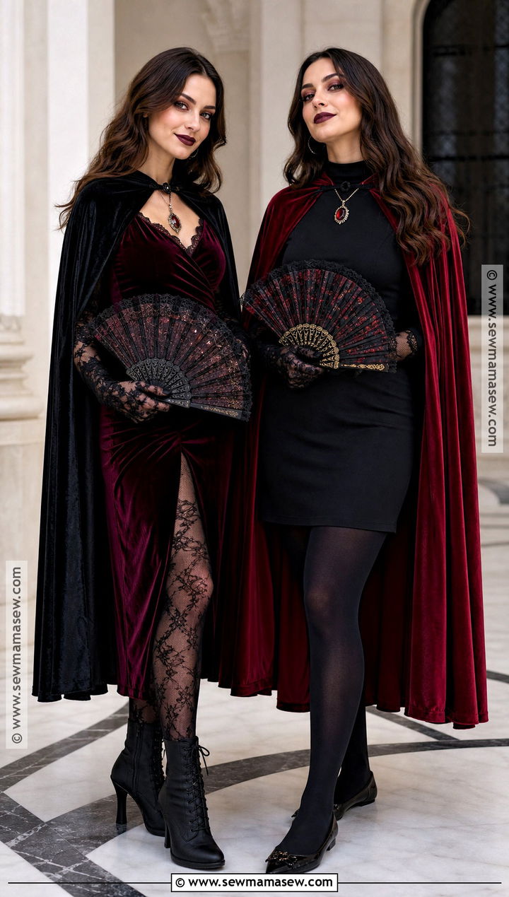 Brunette Vampire Sisters Costume - 30 Brunette Duo Halloween Costumes
