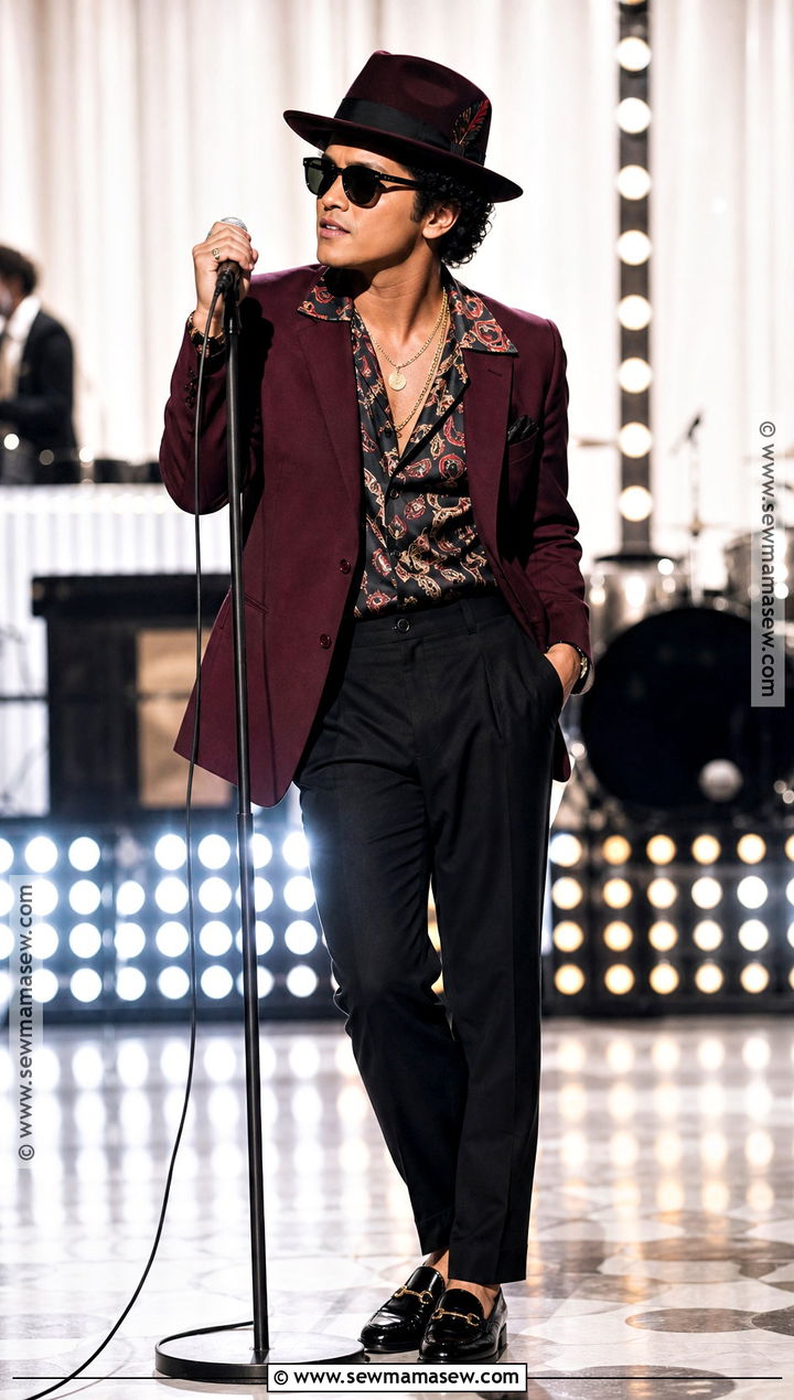 Bruno Mars Retro Performer Costume - 40 celebrity halloween costumes