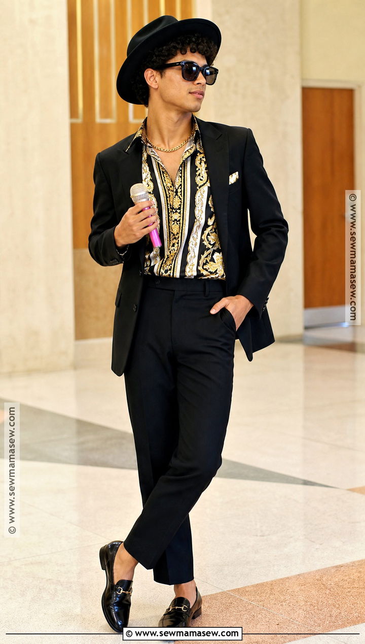 Bruno Mars Retro Performer Costume - 30 celebrity dress up day at school ideas