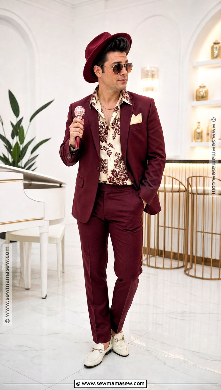 Bruno Mars Retro Suit Costume - 30 celebrity costumes spirit week