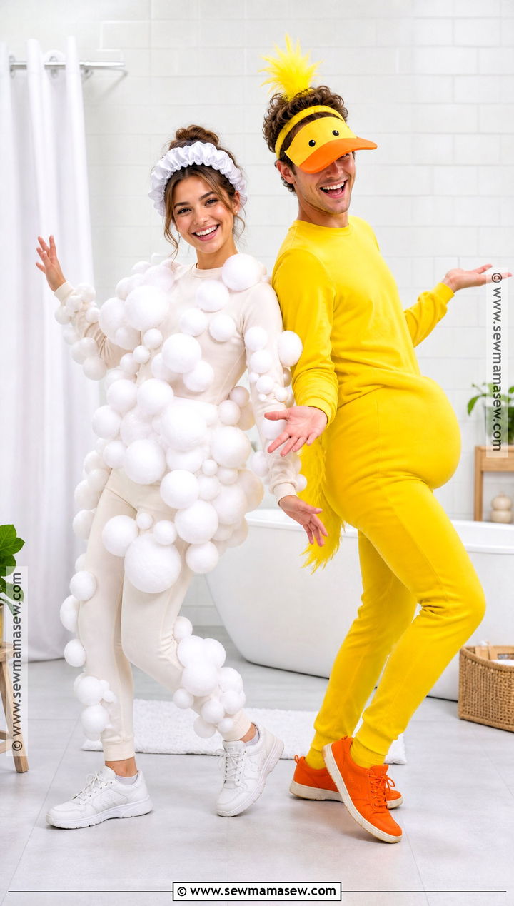 Bubble Bath And Rubber Duck Duo Costume - 40 duo halloween costumes unique